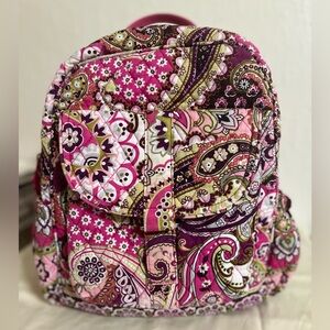 Retired Vera Bradley very berry paisley back pack.